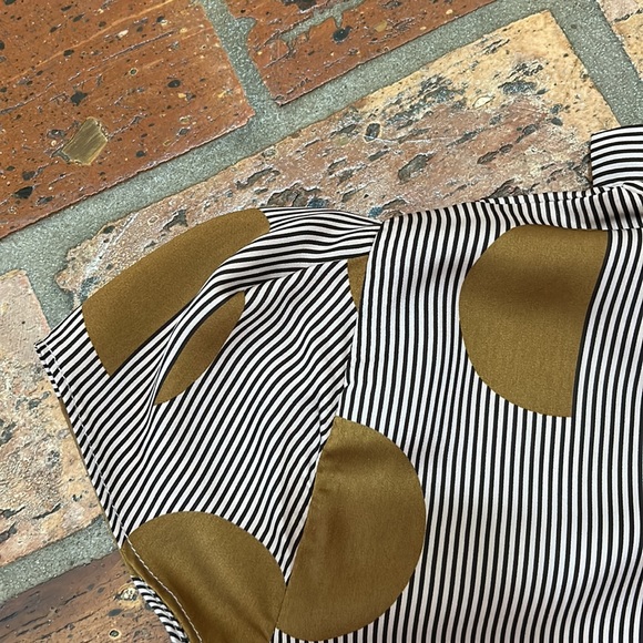 ASOS River Island pleated mock neck cap sleeve top sz6 - Picture 7 of 12